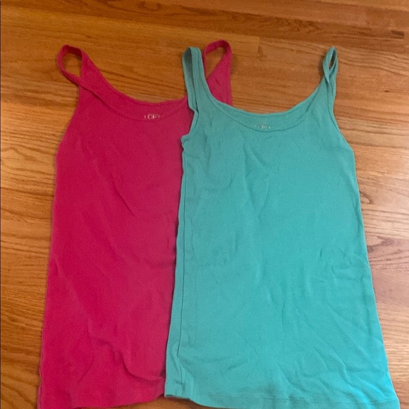 LOFT Fuchsia and Turquoise Tank Tops - Picture 1 of 3
